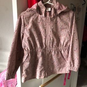 H&M Pink Floral Raincoat